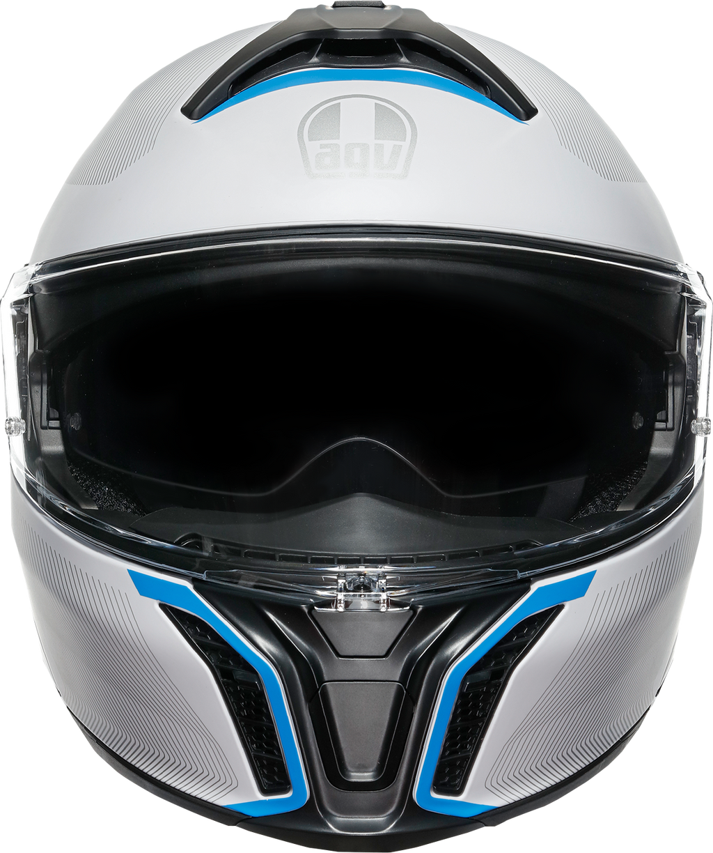 AGV Tourmodular Helmet - Frequency - Gray/Blue - Small 211251F2OY00610