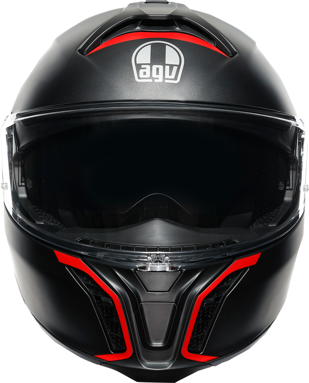 AGV Tourmodular Helmet - Frequency - Gunmetal/Red - Medium 211251F2OY00512