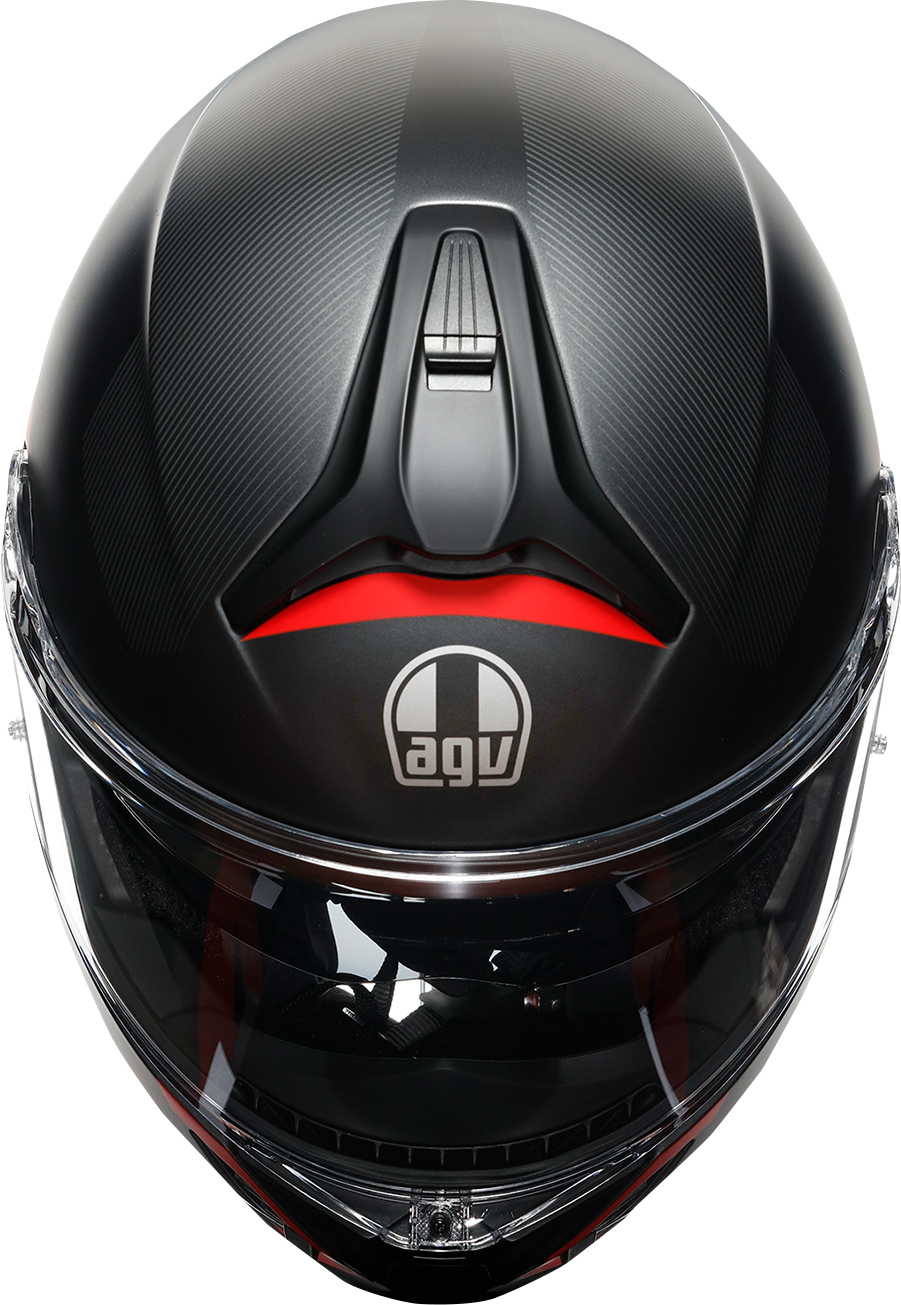 AGV Tourmodular Helmet - Frequency - Gunmetal/Red - XL 211251F2OY00515
