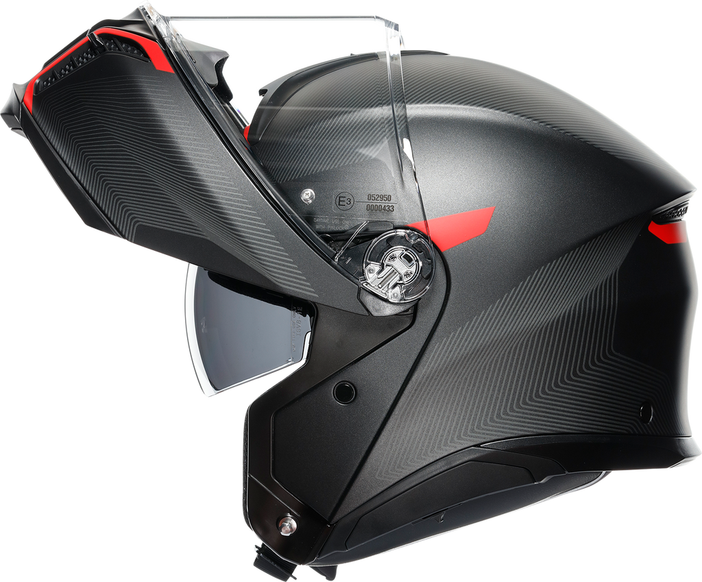 AGV Tourmodular Helmet - Frequency - Gunmetal/Red - XL 211251F2OY00515