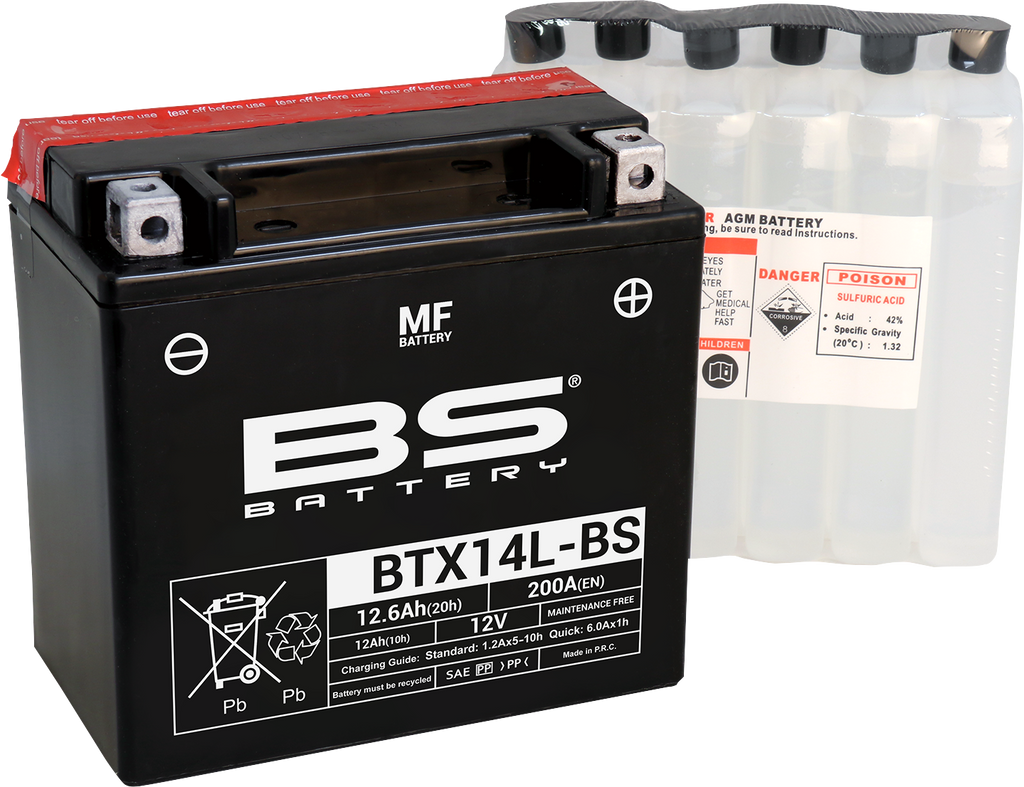 BS BATTERY Battery - BTX14L-BS 300605