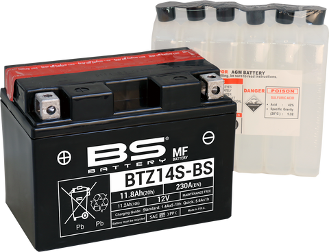 BS BATTERY Battery - BTZ14S-BS 300698