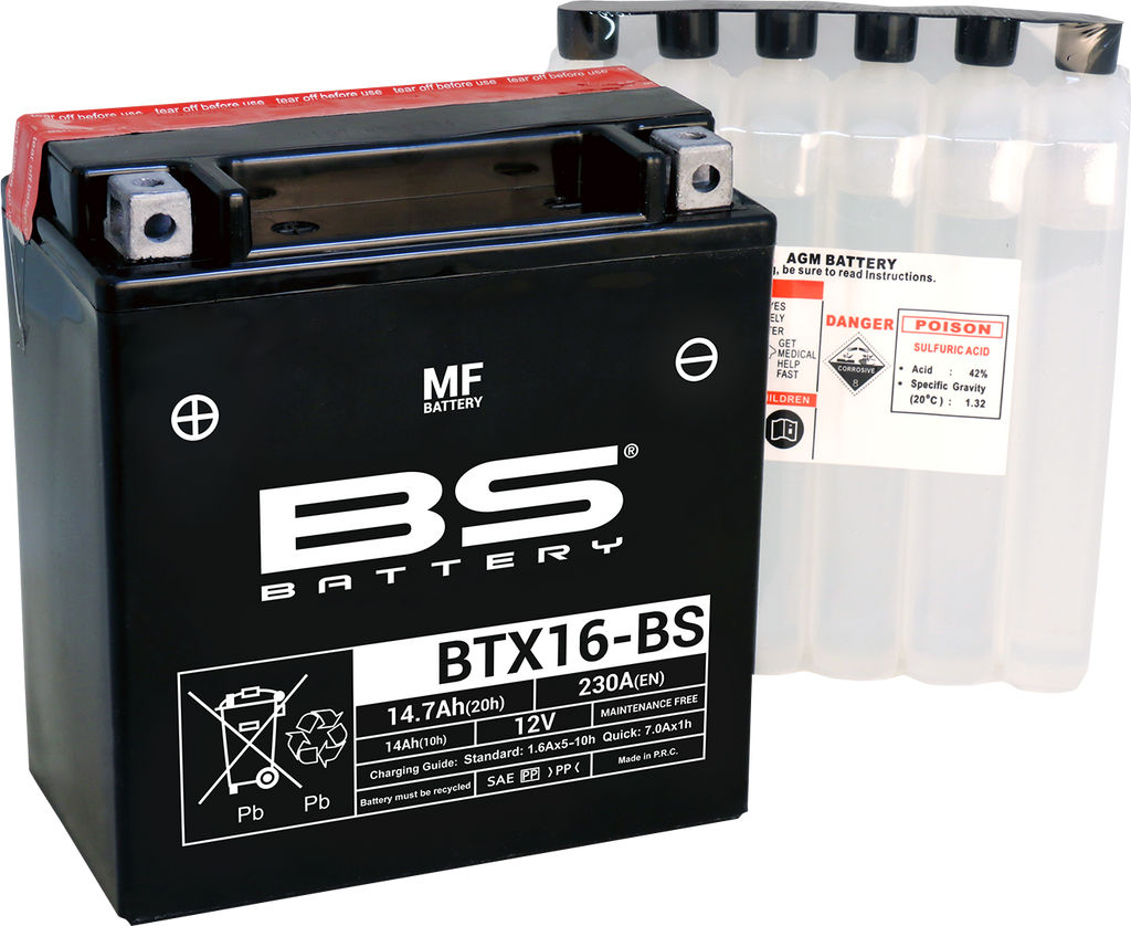 BS BATTERY Battery - BTX16-BS 300609