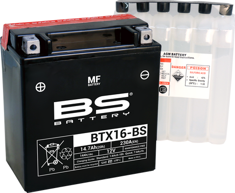 BS BATTERY Battery - BTX16-BS 300609