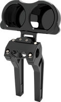 LA CHOPPERS Gauge Mount - Dual - Black - FLT LA-7397-03B