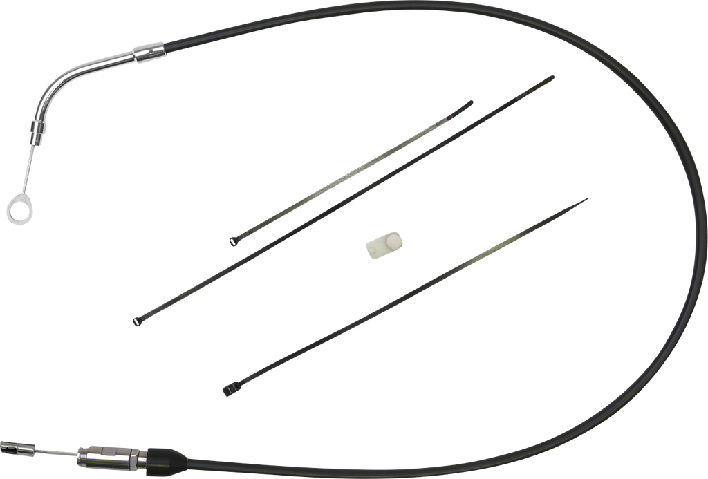 DRAG SPECIALTIES Clutch Cable - Upper - 39" - Black/Chrome 4323500HE