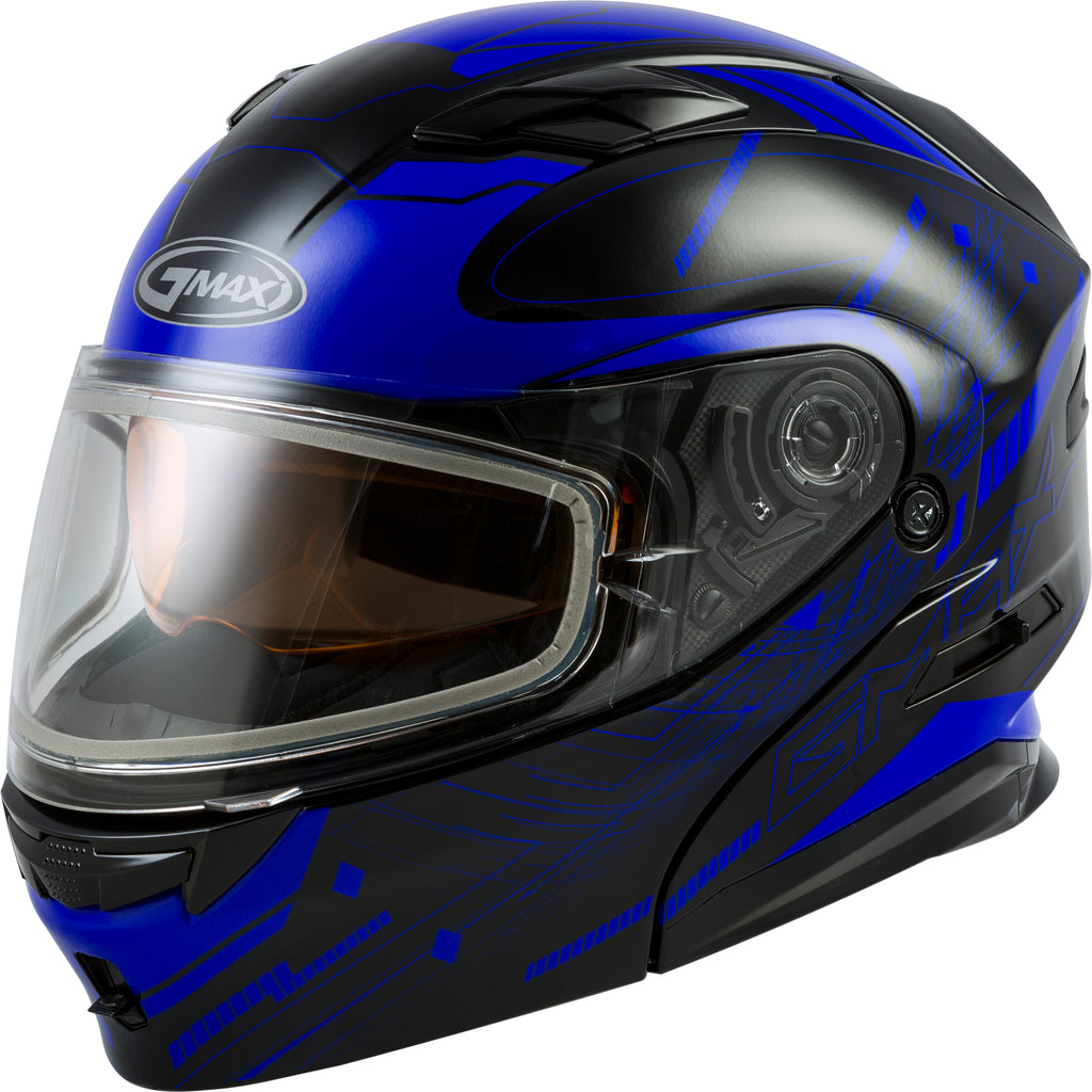 Md 01s Modular Wired Snow Helmet Black/Blue Md