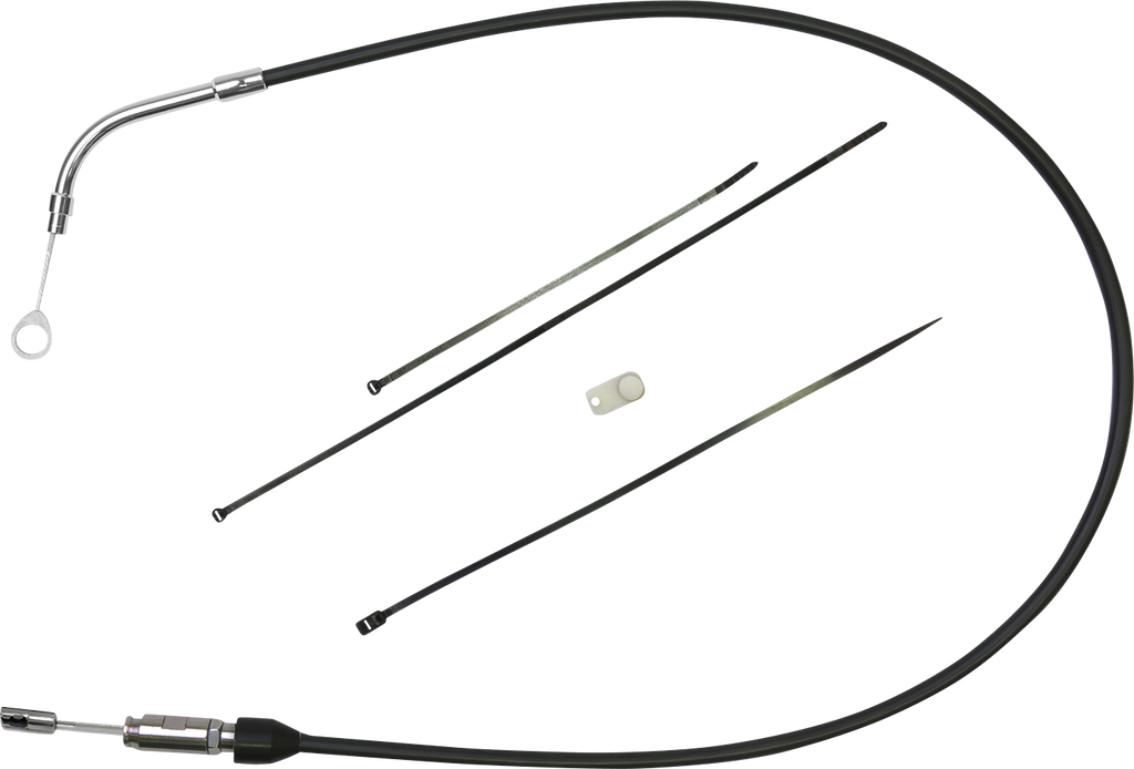 DRAG SPECIALTIES Clutch Cable - Upper - 41" - Black/Chrome 4323502HE