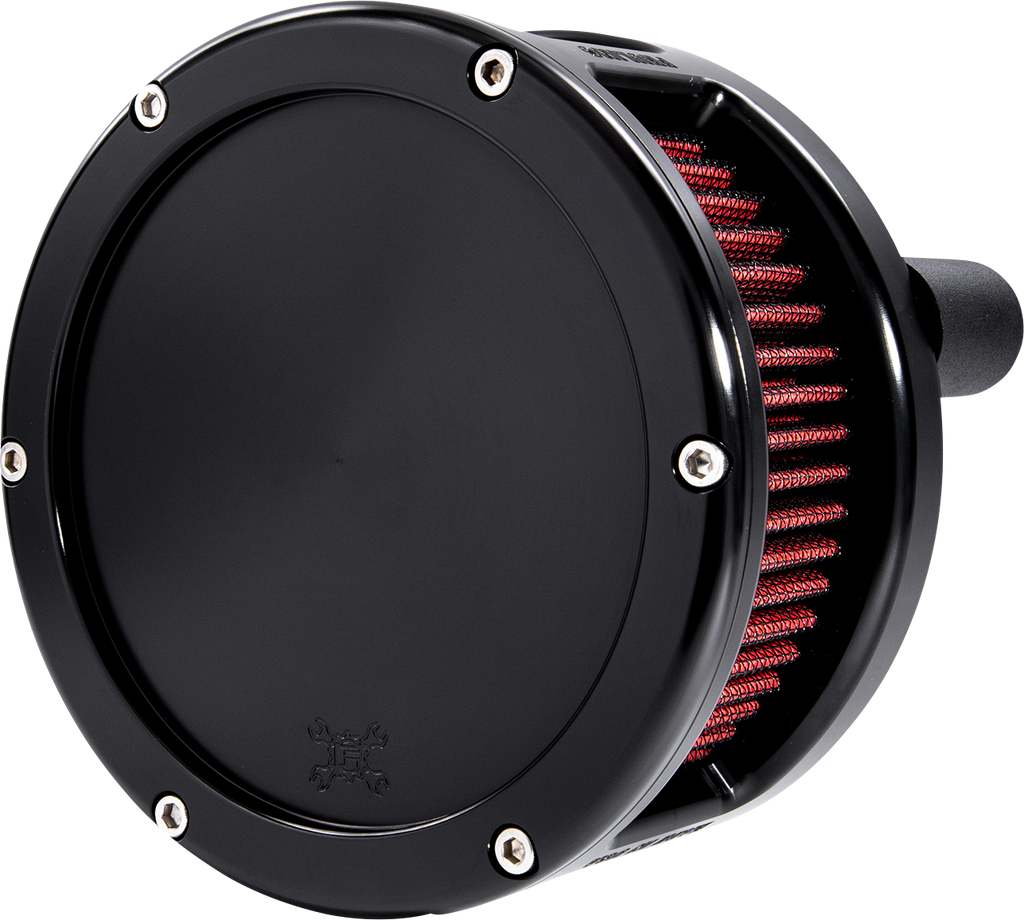 FEULING OIL PUMP CORP. Air Cleaner - BA Series - Black - Solid Cover - Red - M8 5433