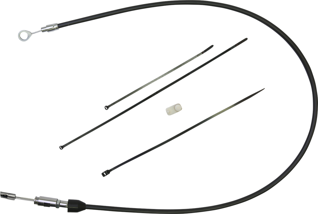 DRAG SPECIALTIES Clutch Cable - Upper - 36" - Black/Chrome 4323402HE