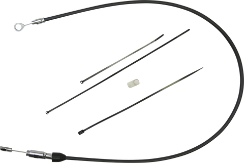 DRAG SPECIALTIES Clutch Cable - Upper - 38" - Black/Chrome 4323404HE