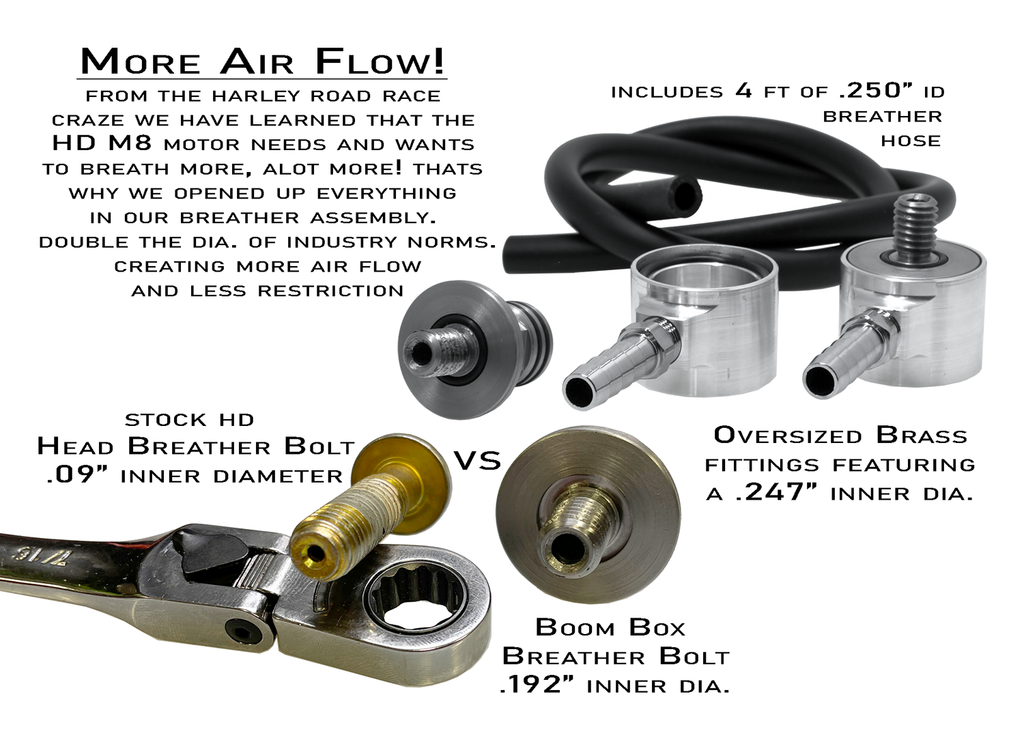 ALLOY ART Air Cleaner - Boom Box - 1.8" - Clear - M8 1.8M8P