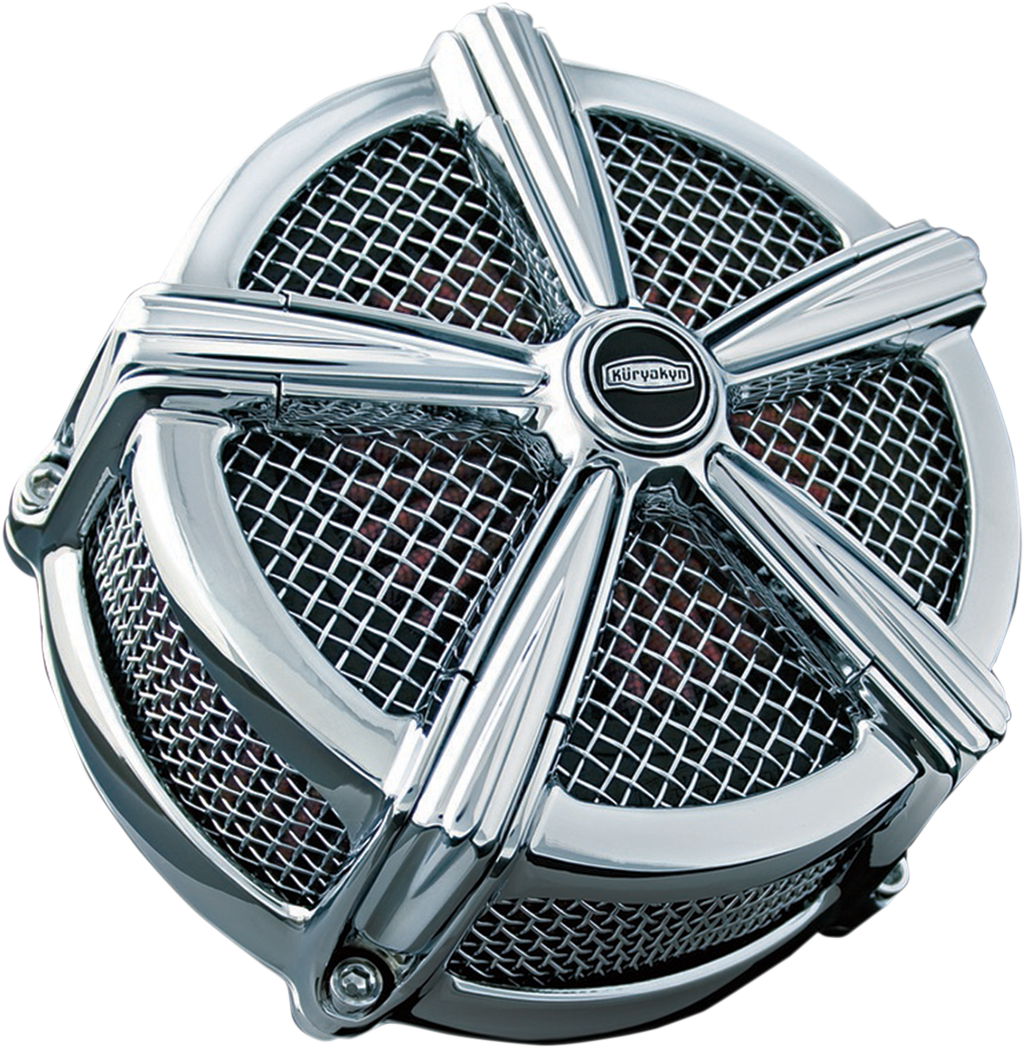 KURYAKYN Air Cleaner - Hi-Five - M2 - Chrome 9658
