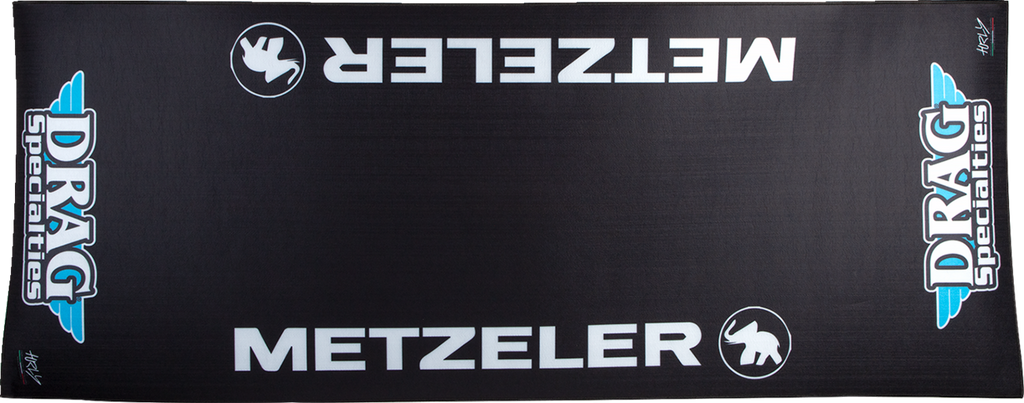 DRAG SPECIALTIES Absorbent Pit Pad - Logo - Large HC80200METZDRAG