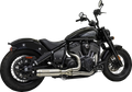 BASSANI XHAUST 2-into-1 Exhaust System with Super Bike Muffler - Stainless Steel - Black 8H12SS