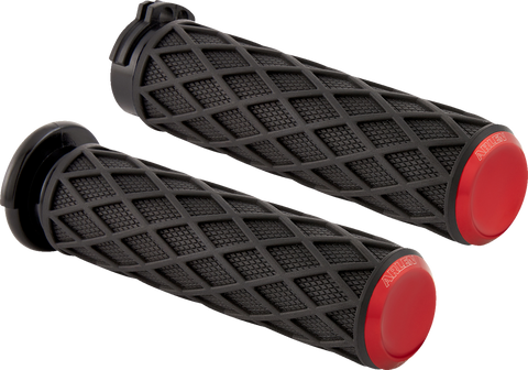 ARLEN NESS Grips - Diamond - Cable - Red 500-015
