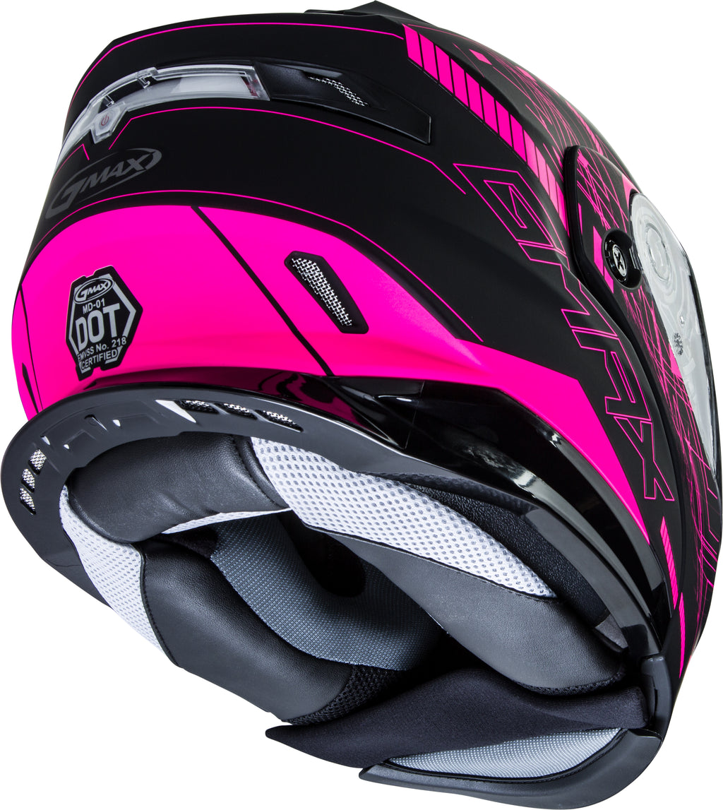 Md 01s Modular Wired Snow Helmet Black/Pink Xs
