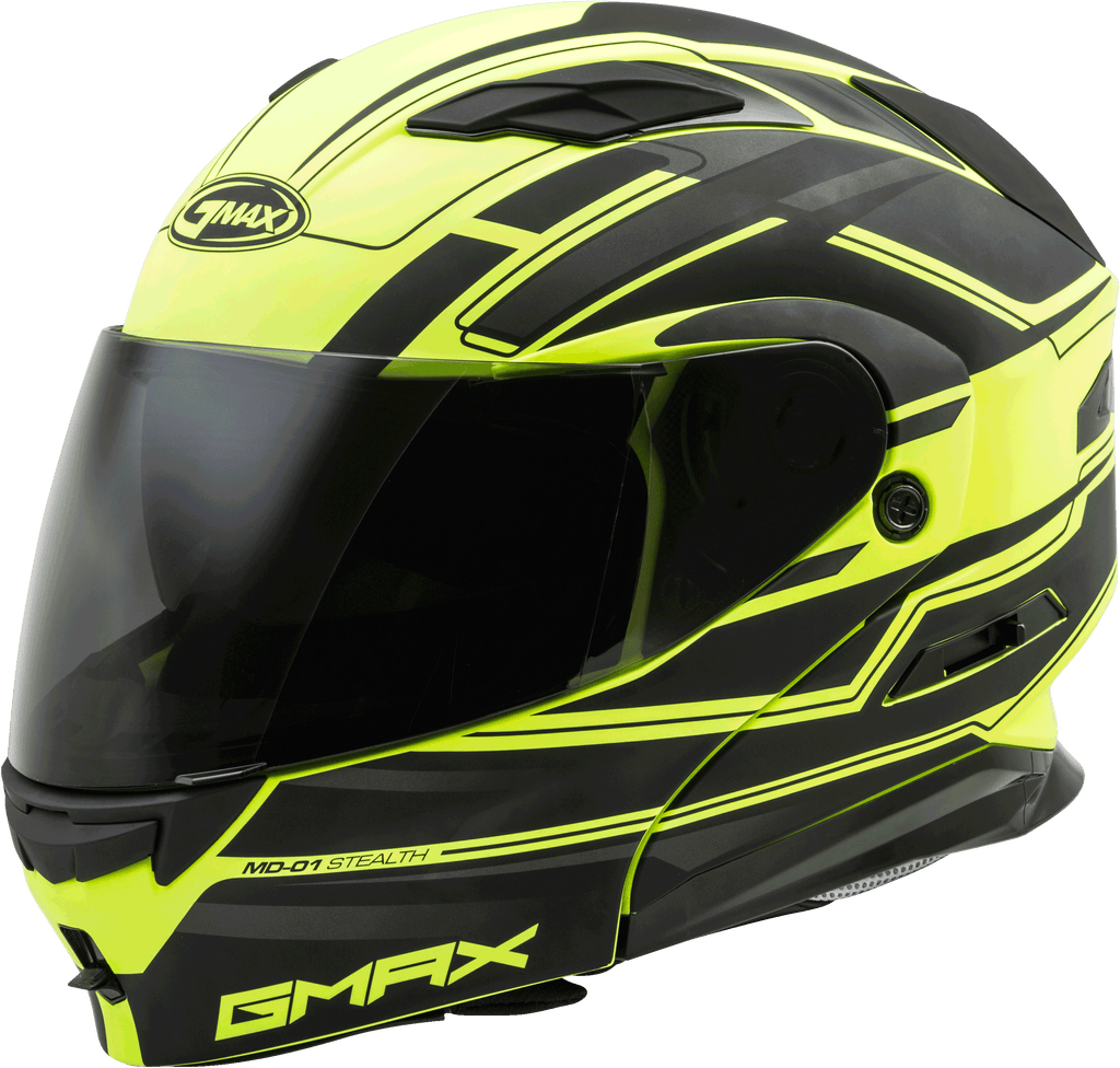 Md 01 Modular Stealth Helmet Matte Black/Hi Vis Yellow Md