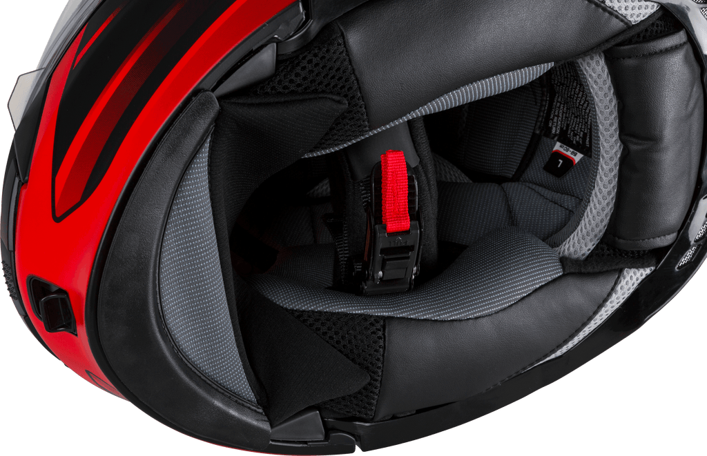 Md 01s Modular Snow Helmet Descendant Matte Black/Red 2x