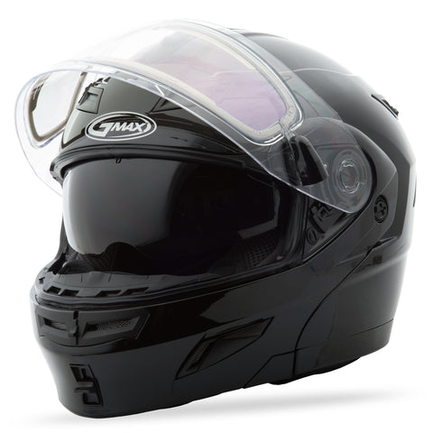 Gm 54s Modular Helmet Black W/Electric Shield 3x