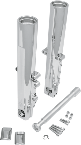 PERFORMANCE MACHINE (PM) Lower Fork Leg Kit - Single Disc - Chrome - '14-'20 FL 0208-2097-CH