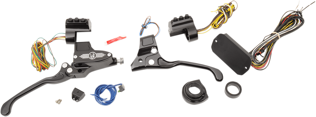 PERFORMANCE MACHINE (PM) Handlebar Controls - Hydraulic - 9/16" Master Cylinder - Black 0062-4023-BM