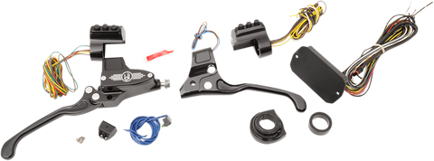 PERFORMANCE MACHINE (PM) Handlebar Controls - Hydraulic - 9/16" Master Cylinder - Black 0062-4023-BM