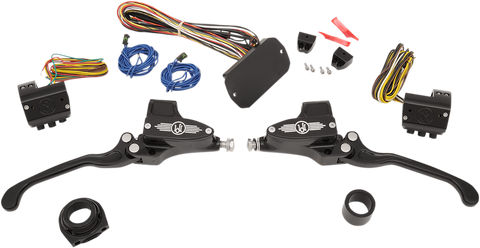 PERFORMANCE MACHINE (PM) Handlebar Controls - Hydraulic - 9/16" Master Cylinder - Black 0062-4024-BM