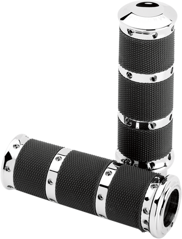 PERFORMANCE MACHINE (PM) Grips - XL - TBW - Chrome 0063-2018-CH