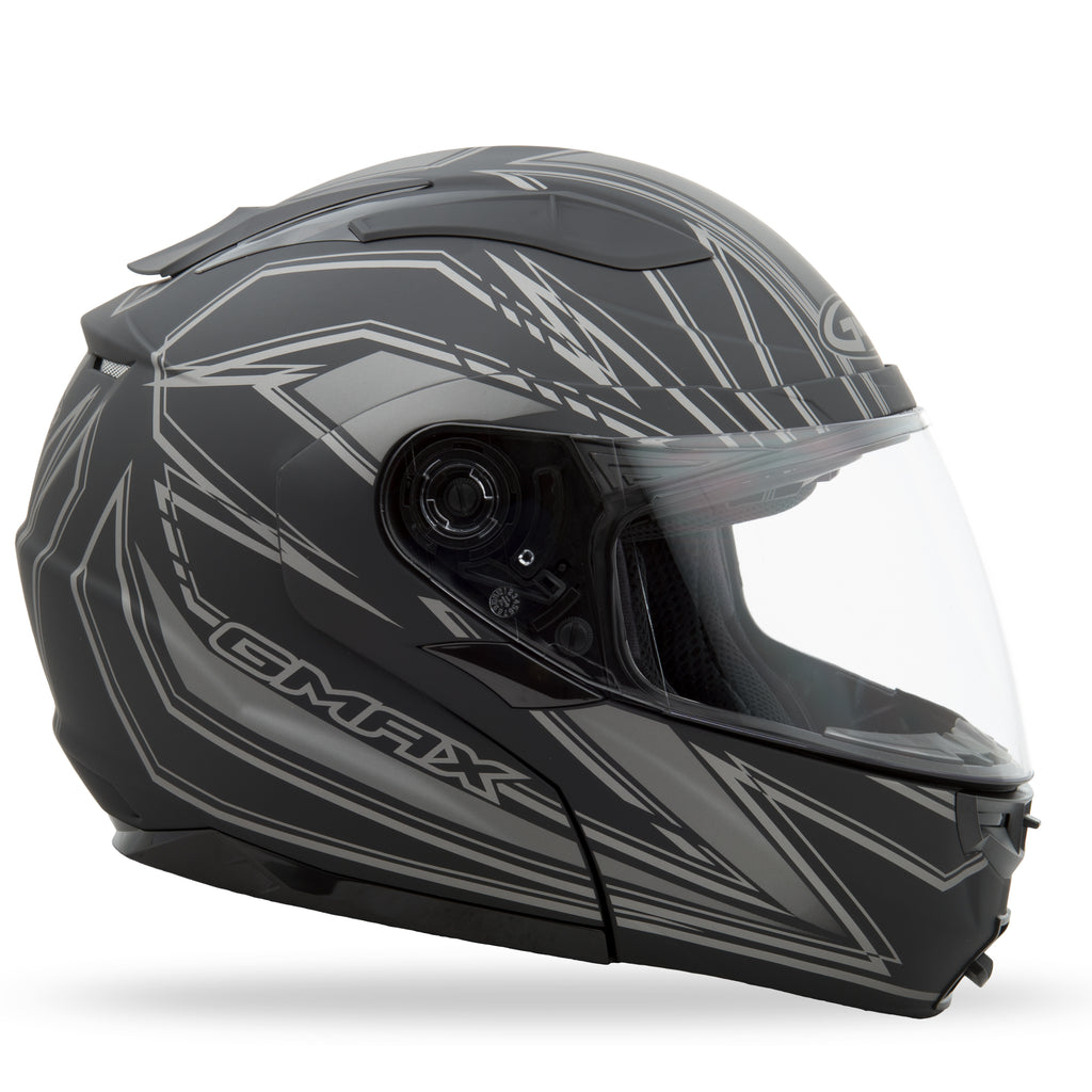 Gm 64 Modular Derk Helmet Matte Black/Silver Xs