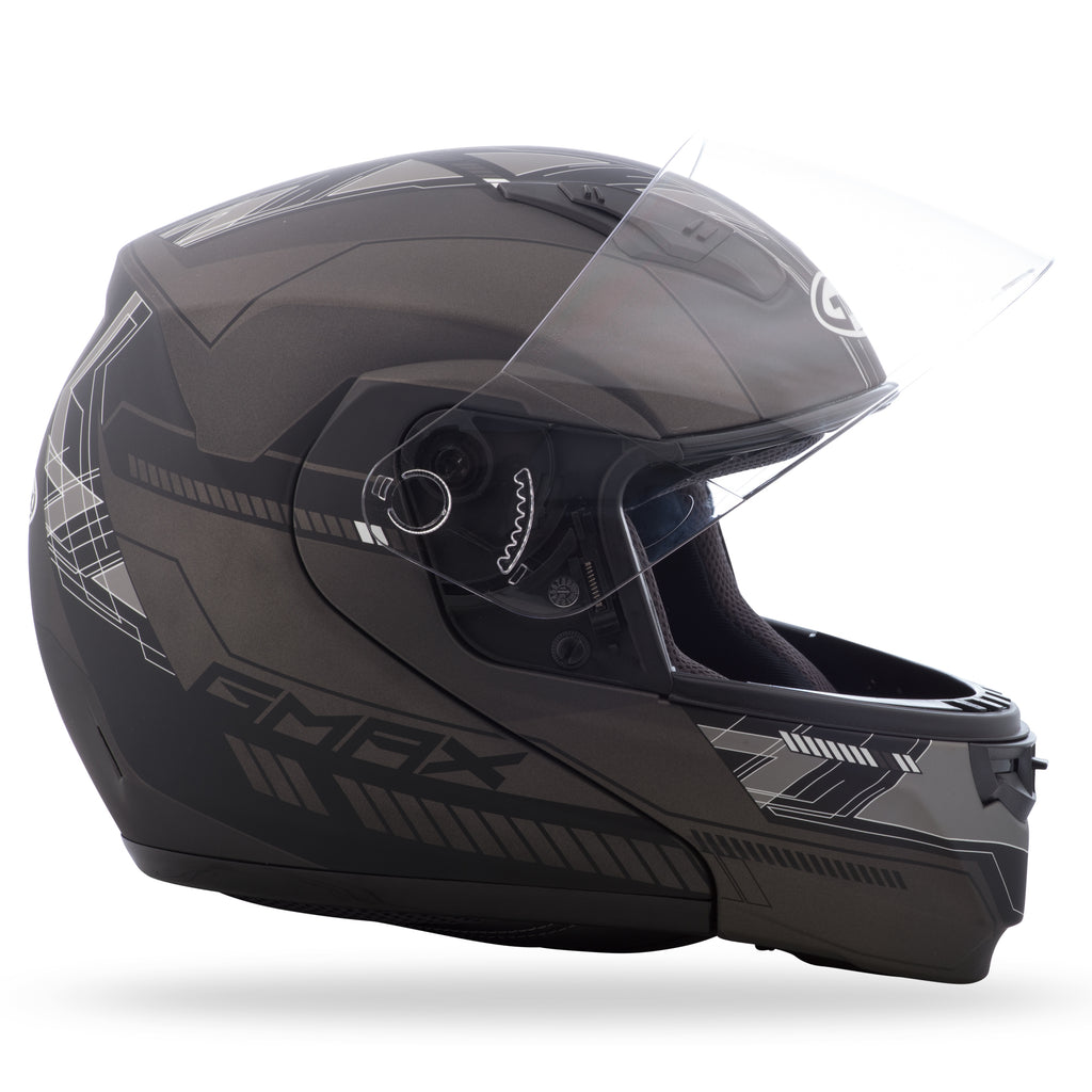 Md 04 Modular Helmet Matte Black/Dark Silver Md