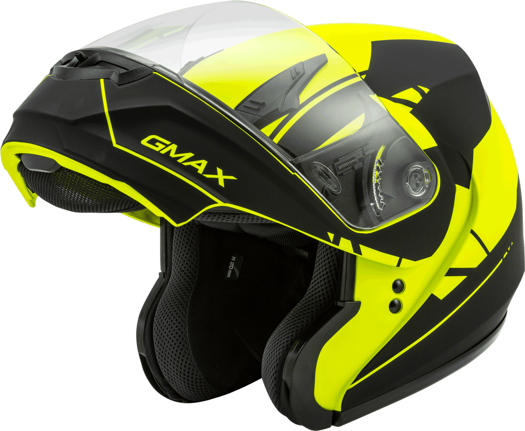 Md 04 Modular Article Helmet Matte Hi Vis/Black Sm