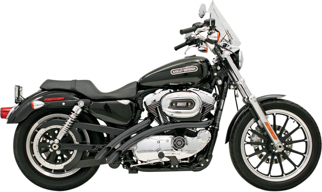 BASSANI XHAUST Radial Sweeper Exhaust - Black - '86-'03 XL XL-FF12B