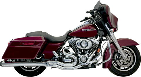 BASSANI XHAUST 2:1 Exhaust - Chrome - Megaphone - '95-'16 FL FLH-747