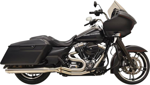 BASSANI XHAUST 2:1 Exhaust - Stainless Steel - Straight Can 1F18SS