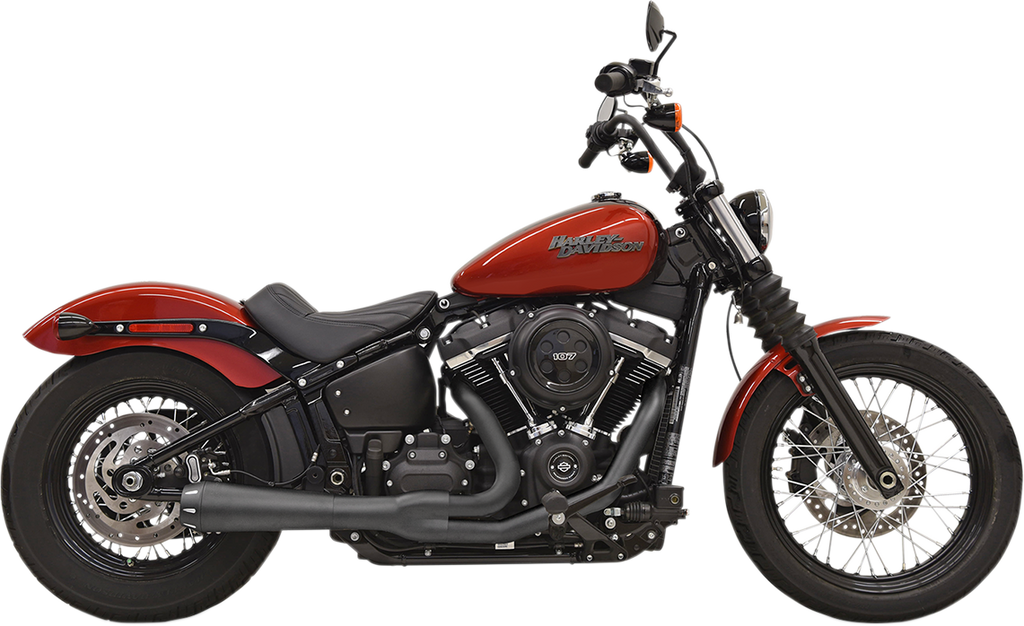 BASSANI XHAUST 2:1 Exhaust - Black 1S72RB
