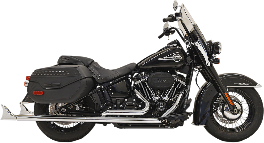 BASSANI XHAUST Fishtail Exhaust with Baffle - 33" 1S96E-33