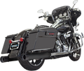 BASSANI XHAUST DNT Straight Can Mufflers for '95-'16 FL - Black 1F7DNT5B