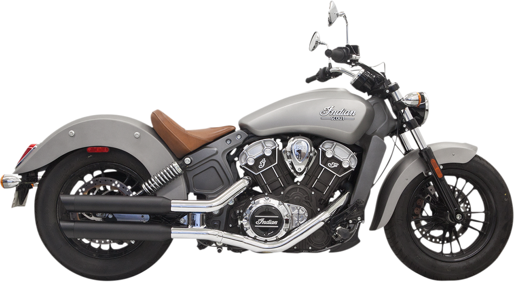 BASSANI XHAUST 3" Mufflers - Black - Scout 8S17BSB