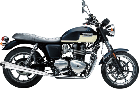 BASSANI XHAUST 3.5" Mufflers - Chrome/Black - Bonneville SE 7B37K