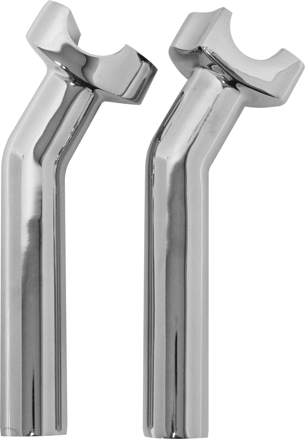 H Bar Risers 6 1/2" Pullback Chrome