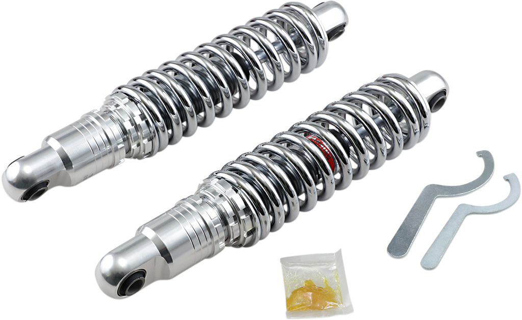 DRAG SPECIALTIES SHOCKS Premium Ride-Height Adjustable Shocks - Chrome - Heavy Duty - 13" C16-0157H