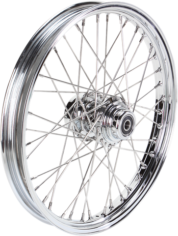 DRAG SPECIALTIES Front Wheel - 40 Spoke - Single Disc/No ABS - Chrome - 21"x2.15" - '00-'06 FXST/C 04224-1630S