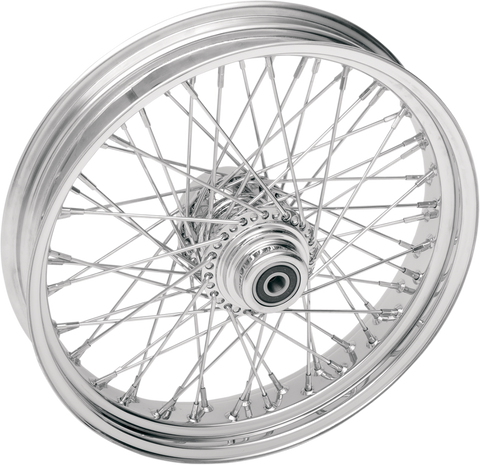 DRAG SPECIALTIES Front Wheel - 60 Spoke - Single Disc/No ABS - Chrome - 21"x2.15" 04226-1670-08S