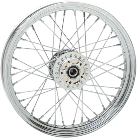 DRAG SPECIALTIES Wheel - Laced - 40 Spoke - Front - Chrome - 19x2.5 - '04-'05 FXD 63148