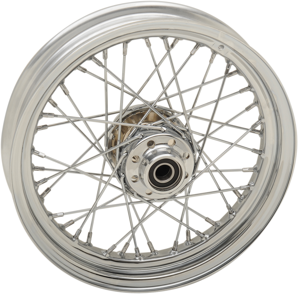 DRAG SPECIALTIES Wheel - Laced - 40 Spoke - Front - Chrome - 16x3 - '08-'17 FLST 64545