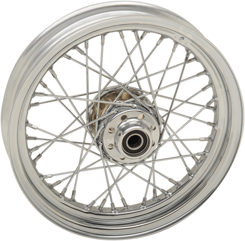 DRAG SPECIALTIES Wheel - Laced - 40 Spoke - Front - Chrome - 16x3 - '08-'17 FLST 64545