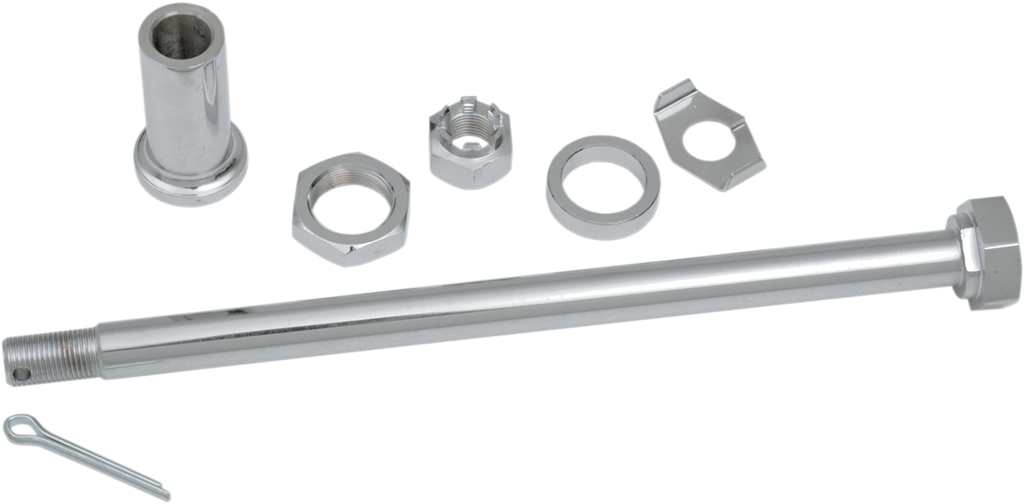 DRAG SPECIALTIES Axle Kit - Rear - Chrome - 67-72 BT 16-0268-BC