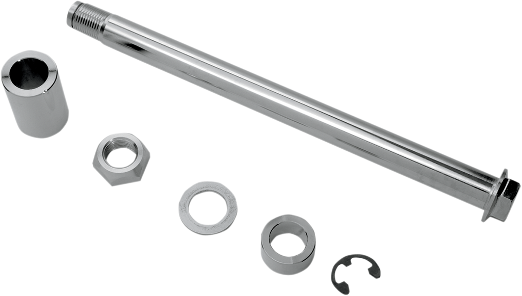 DRAG SPECIALTIES Axle Kit - Rear - Chrome W16-0336