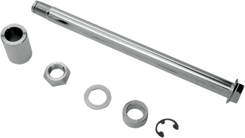 DRAG SPECIALTIES Axle Kit - Rear - Chrome W16-0336
